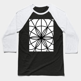 Black and white pattern Baseball T-Shirt